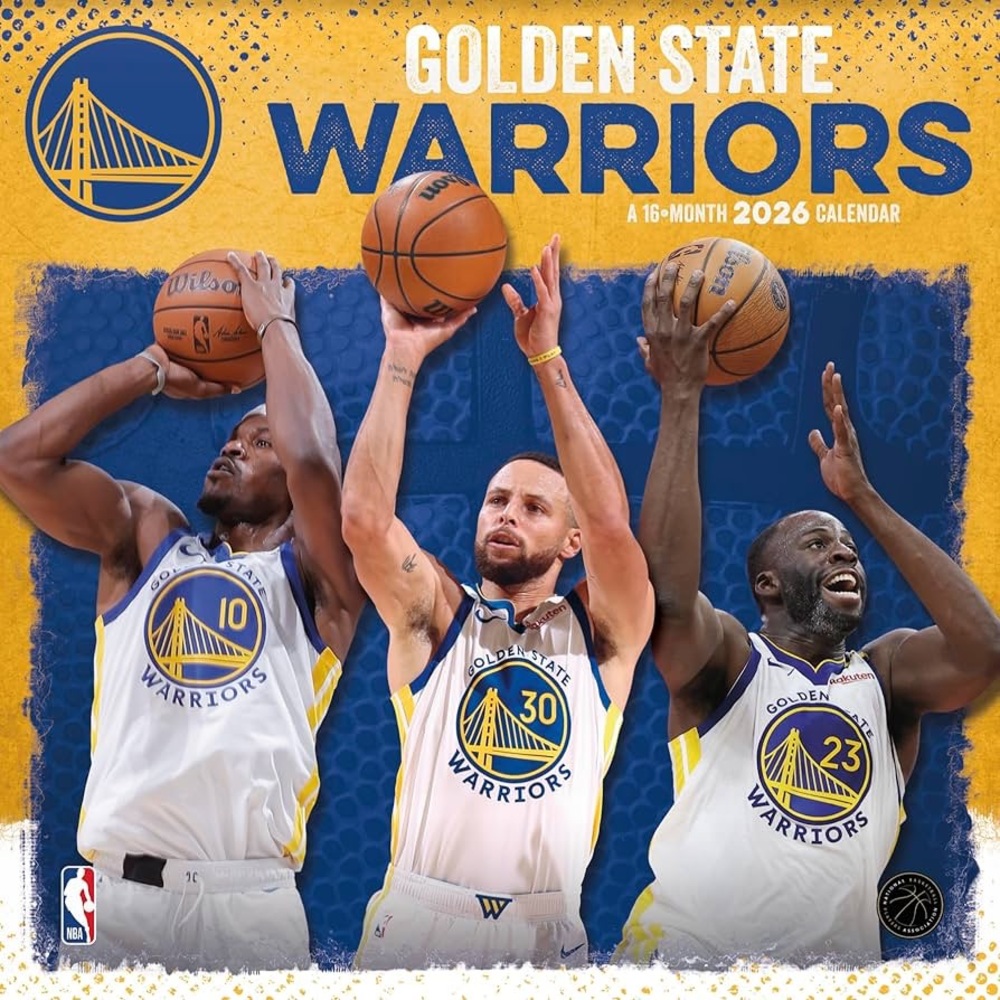 Golden State Warriors 2026 Blue and Yellow Calendar